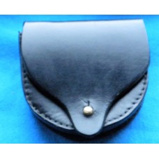 Handmade Leather  Ammunitions Pouch in Black.